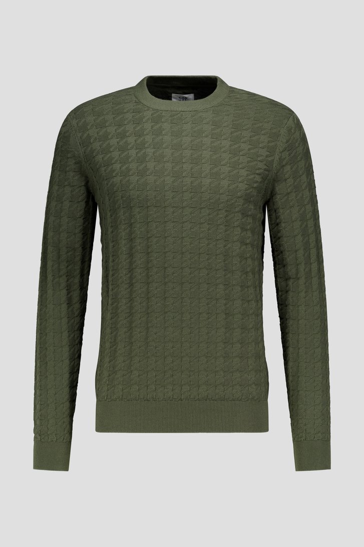 Photo produit 1 de Pull vert en coton de Casual Five pour Hommes