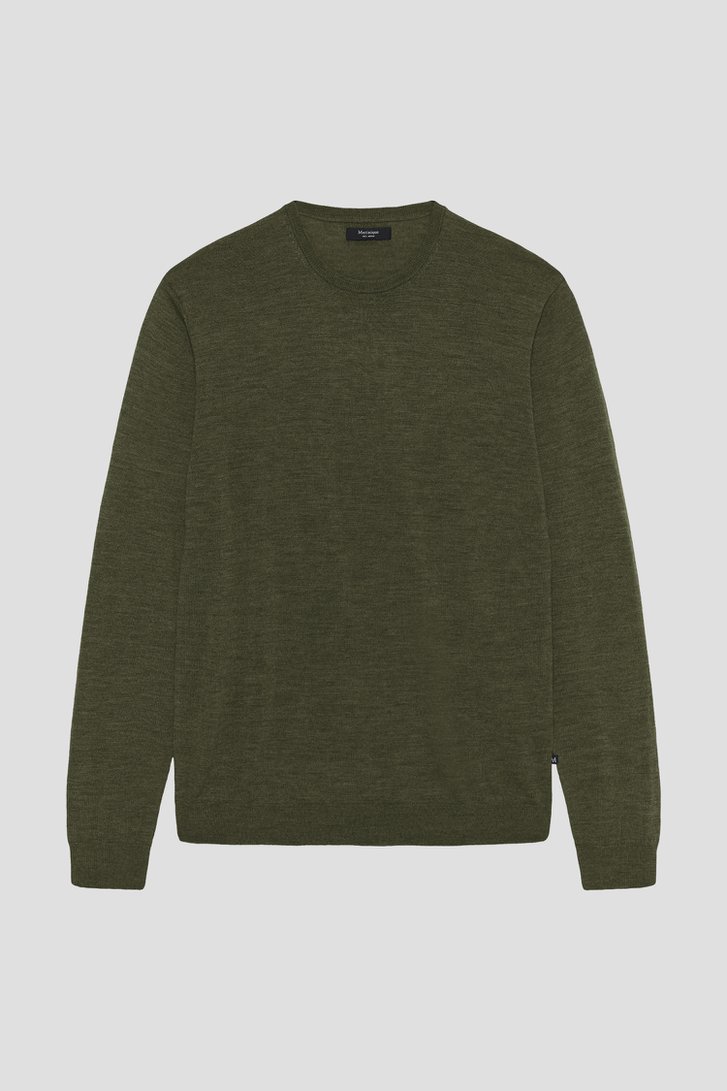 Photo produit 1 de Pull vert en laine mérinos de Matinique pour Hommes