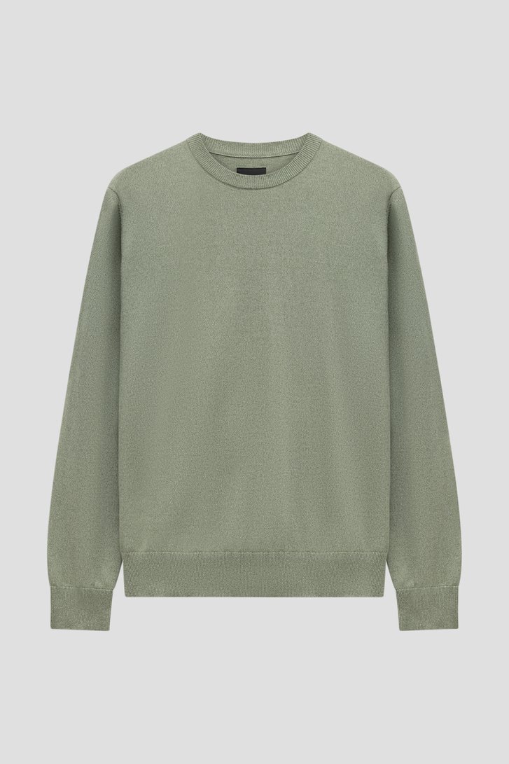 Photo produit 1 de Pull vert fin en coton de Bluefields pour Hommes