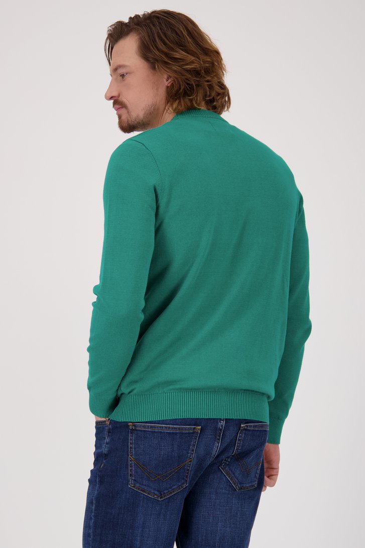 Pull vert foncé à encolure ronde  de Ravøtt pour Hommes