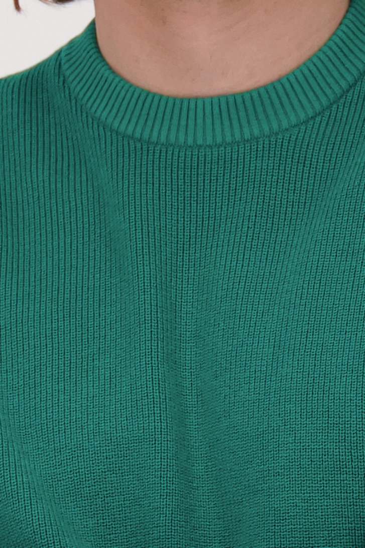 Pull vert foncé à encolure ronde  de Ravøtt pour Hommes