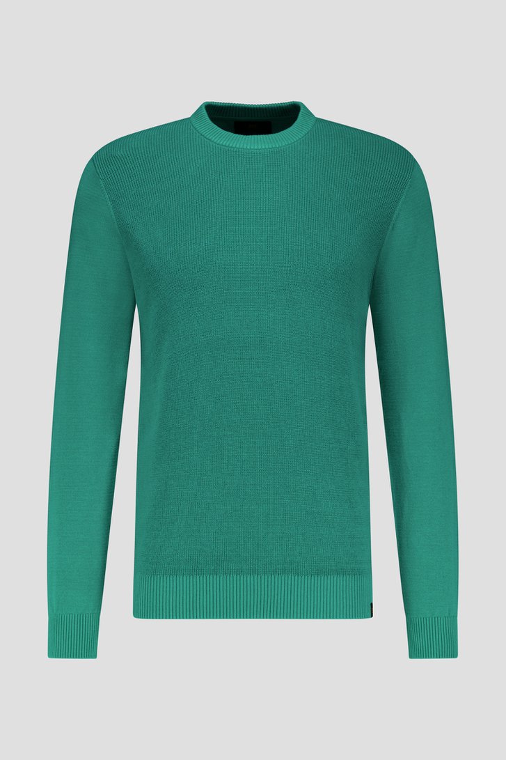 Pull vert foncé à encolure ronde  de Ravøtt pour Hommes