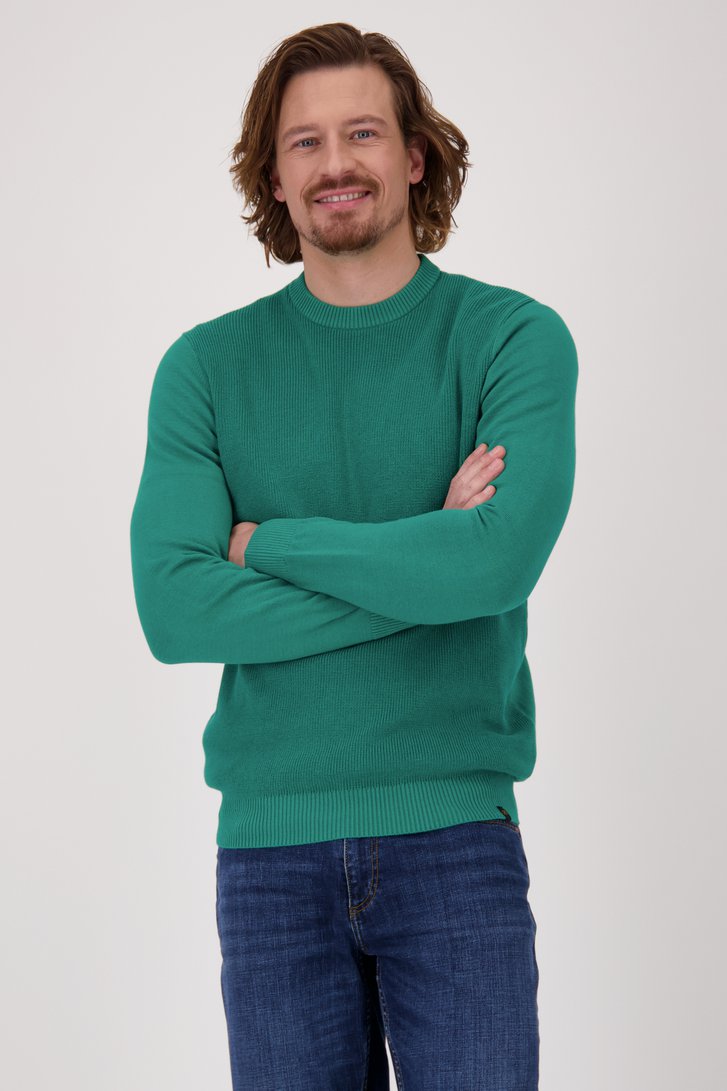 Pull vert foncé à encolure ronde  de Ravøtt pour Hommes