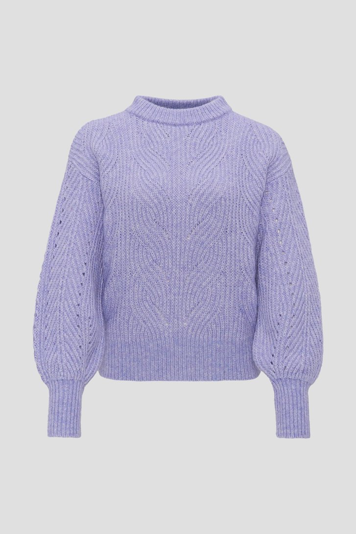 Pull violet à manches larges de Opus pour Femmes