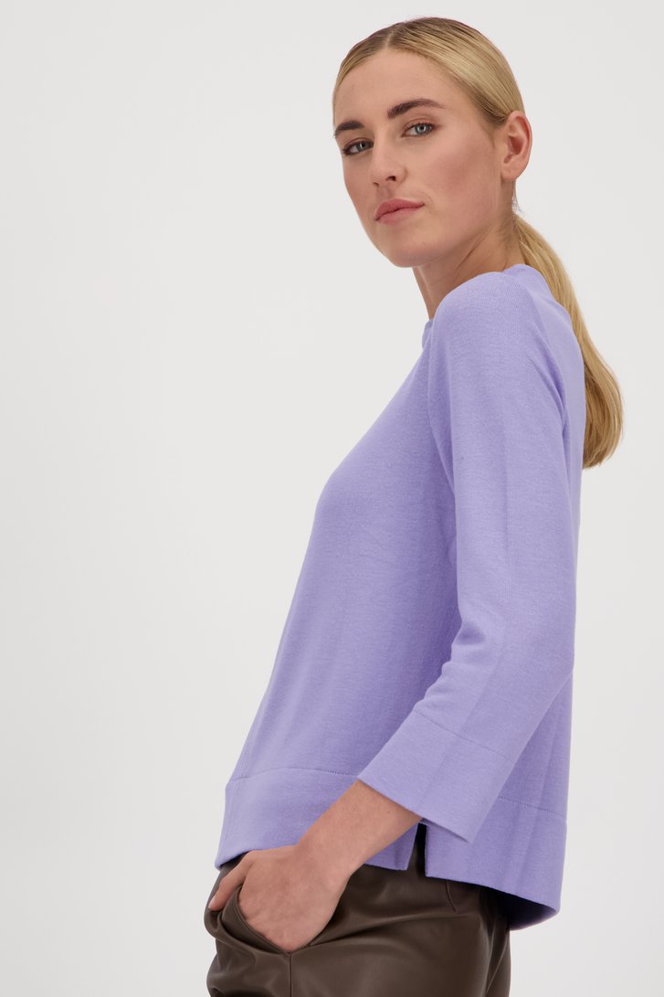 Pull violet doux et léger de Opus pour Femmes