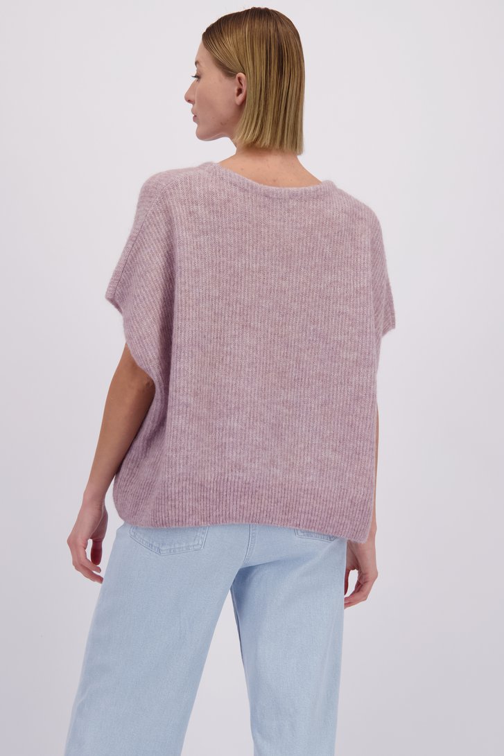 Le dos de Pull violet sans manches de D'Auvry pour Femmes