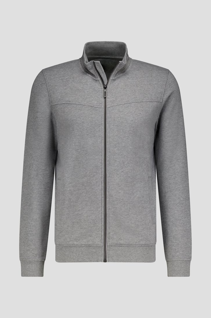 Pull zippé gris clair	 de Liberty Island pour Hommes