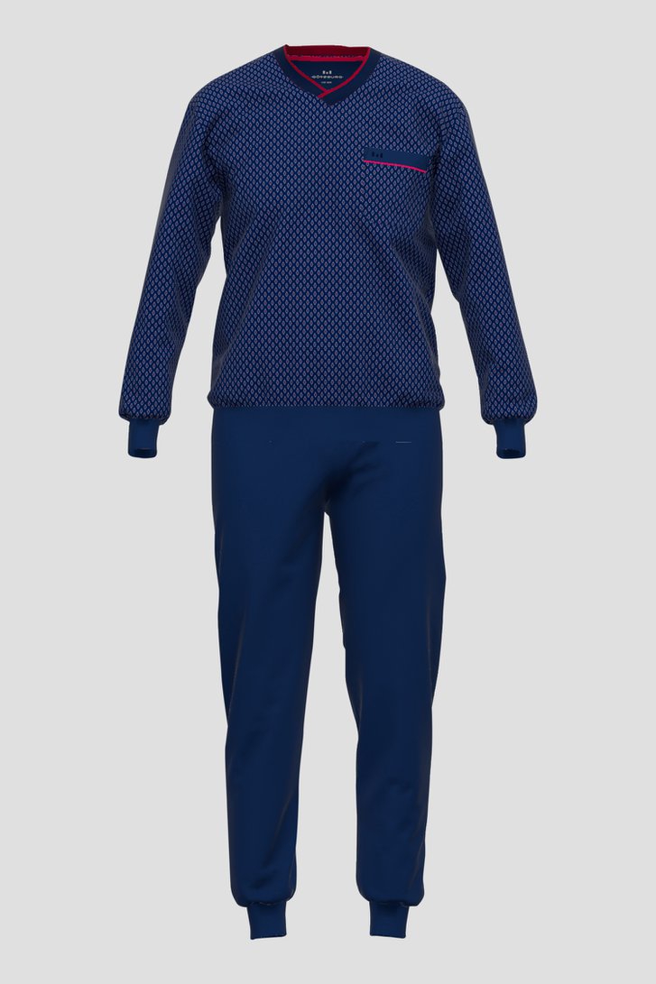 Pyjama bleu avec pantalon long de Götzburg pour Hommes