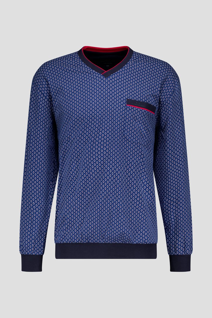 Pyjama bleu avec pantalon long de Götzburg pour Hommes