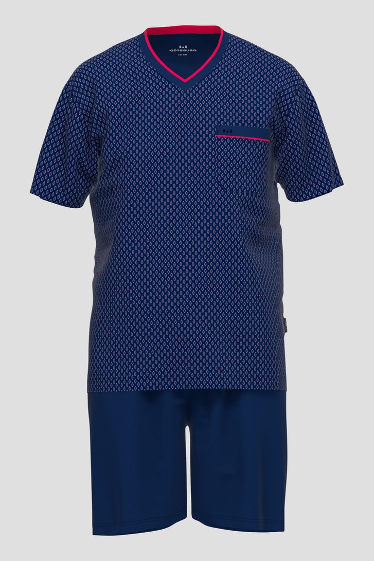 Photo produit 1 de Pyjama bleu avec short de Götzburg pour Hommes