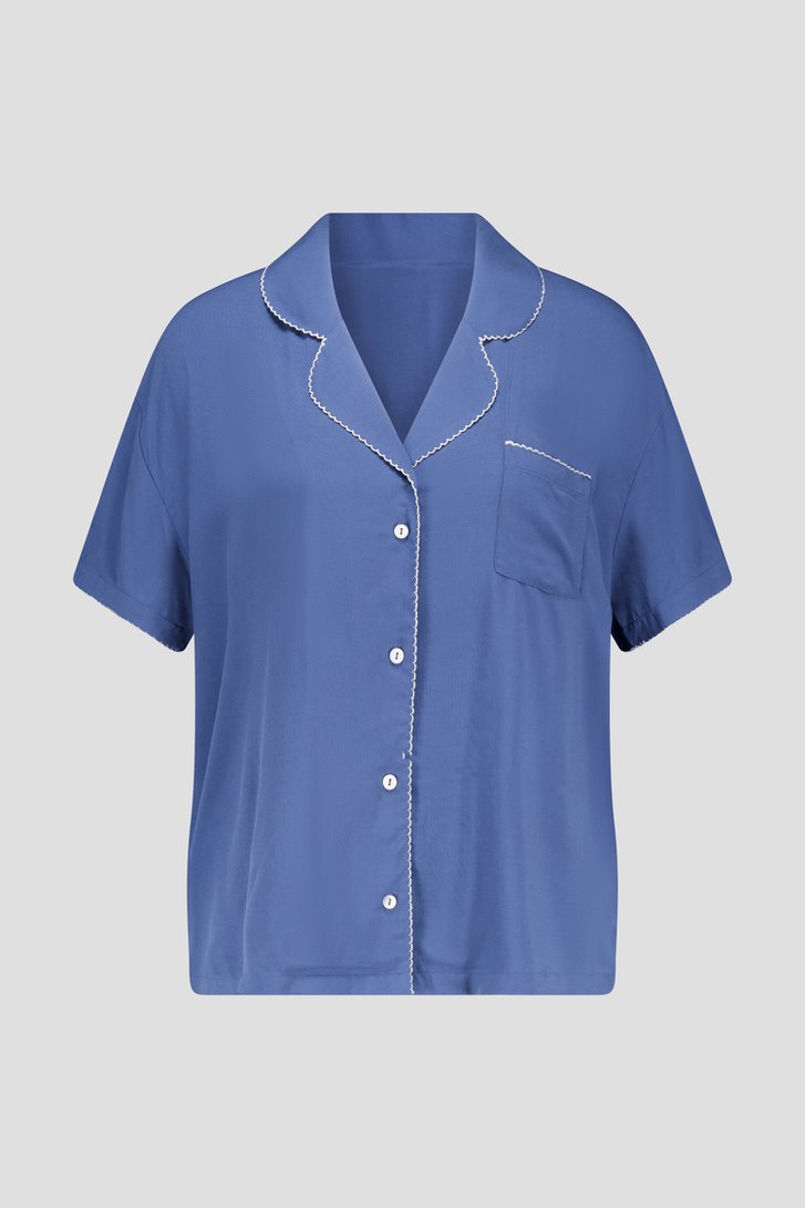 Pyjama bleu avec short de Liberty Island pour Femmes