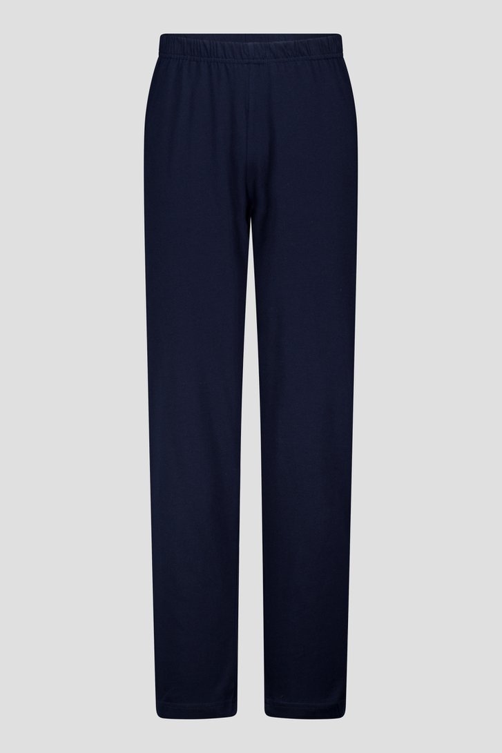 Pyjama bleu foncé avec manches longues et pantalon de Tom Tailor pour Hommes
