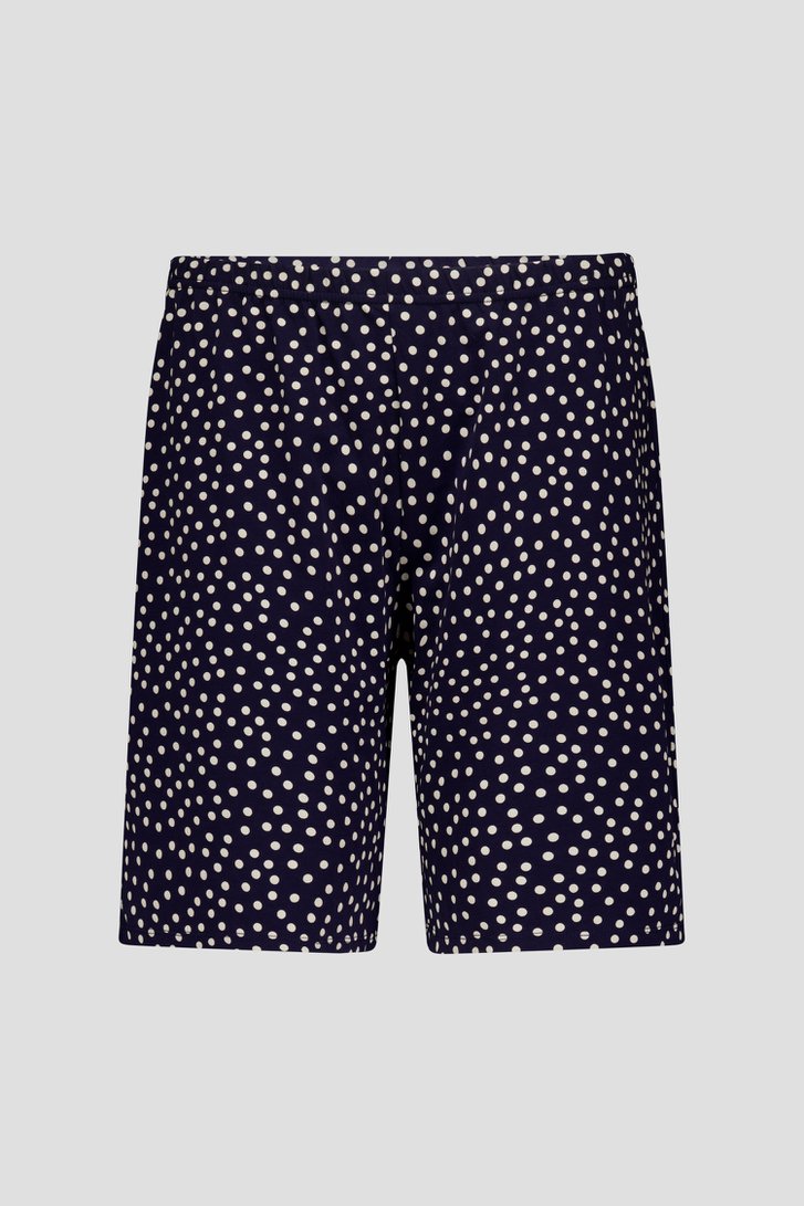 Pyjama bleu marine avec short de Götzburg pour Femmes