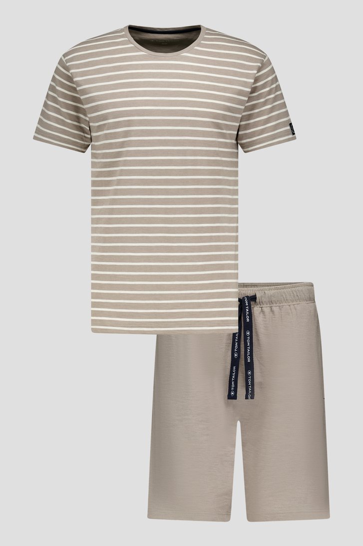 Pyjama gris avec short de Tom Tailor pour Hommes