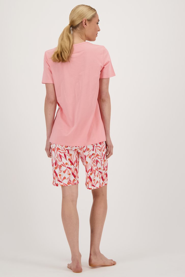 Pyjama rose avec short de Götzburg pour Femmes