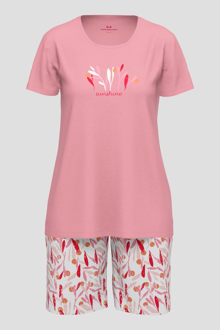 Pyjama rose avec short de Götzburg pour Femmes