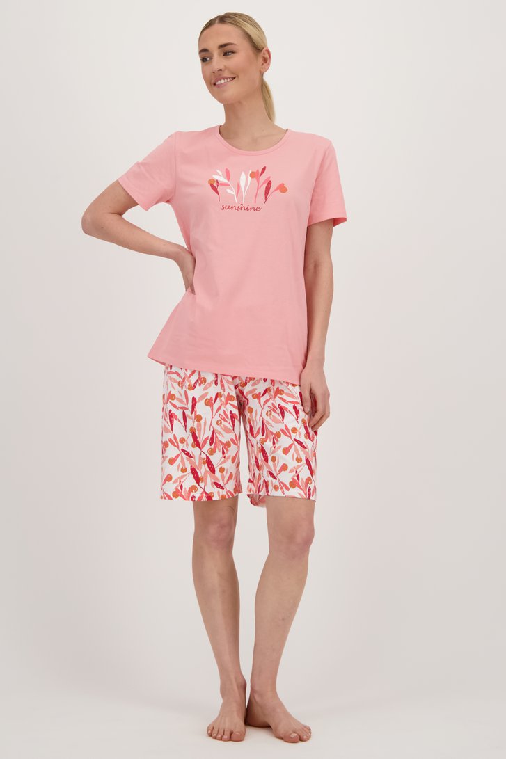 Pyjama rose avec short de Götzburg pour Femmes