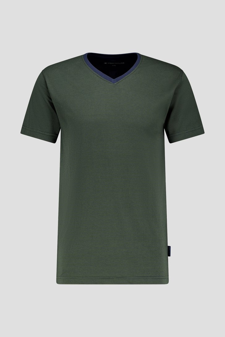 Pyjama vert avec T-shirt et short de Tom Tailor pour Hommes