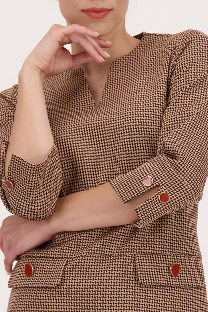 Robe à imprimé fin	 de D'Auvry pour Femmes