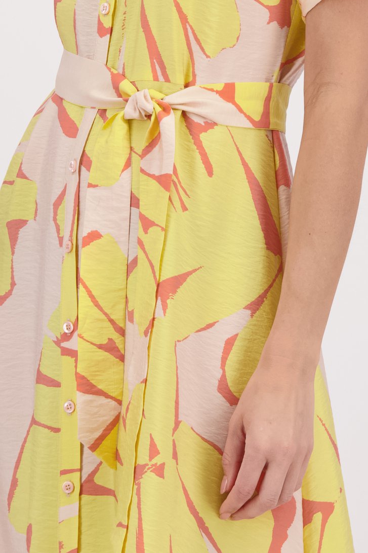 Robe à motif jaune-rose de D'Auvry pour Femmes