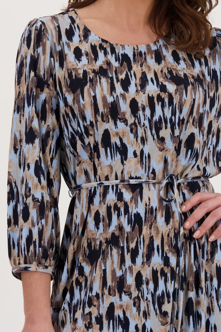 Robe bleu clair avec imprimé à pois de Signature pour Femmes