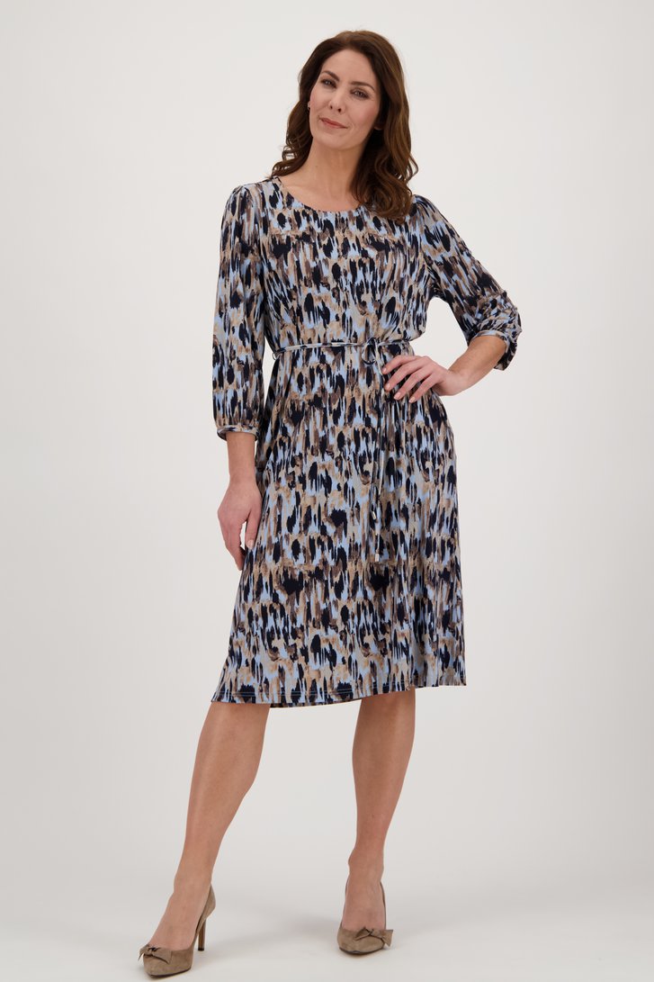 Robe bleu clair avec imprimé à pois de Signature pour Femmes