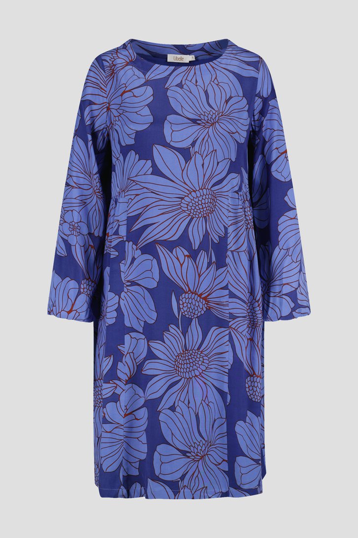 Robe bleue à imprimé floral de Libelle pour Femmes