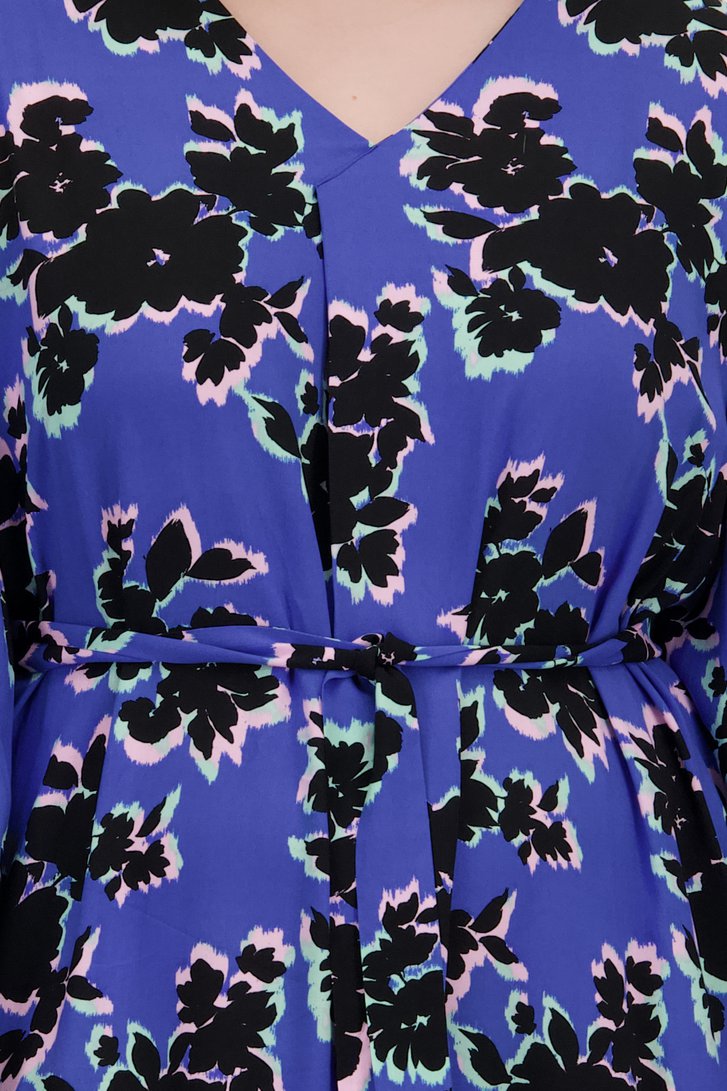 Robe bleue à imprimé floral de Only Carmakoma pour Femmes