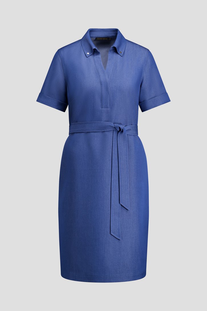 Photo produit 1 de Robe bleue à look denim de Claude Arielle pour Femmes