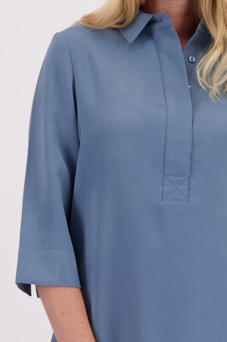 Détail de Robe bleue à manches trois-quarts de Libelle pour Femmes