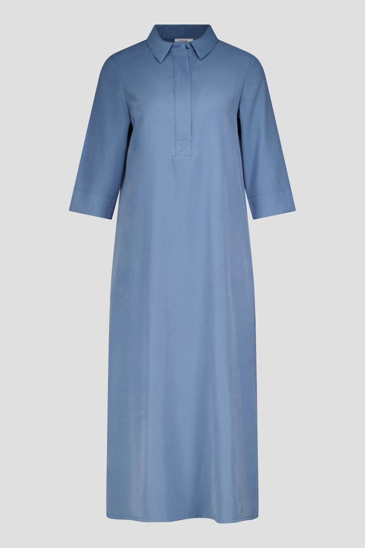 Photo produit 1 de Robe bleue à manches trois-quarts de Libelle pour Femmes
