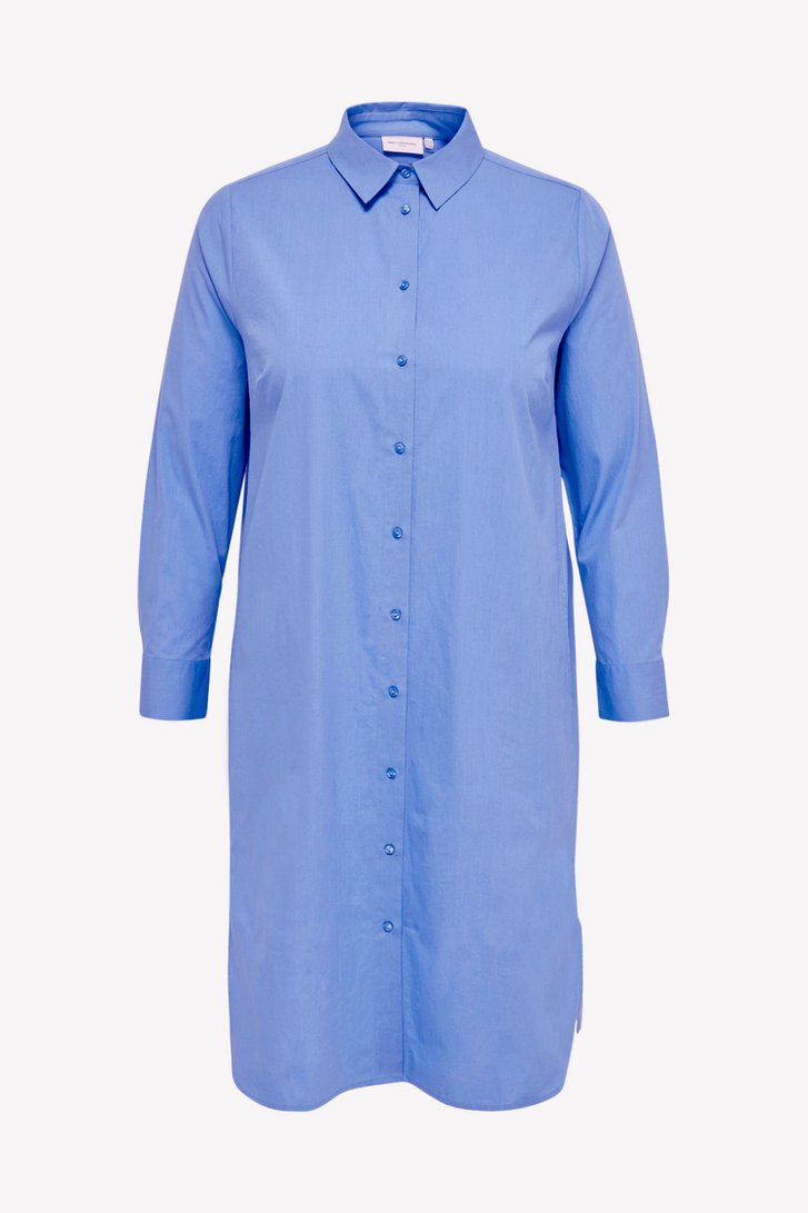 Robe chemise bleue mi-longue de Only Carmakoma pour Femmes