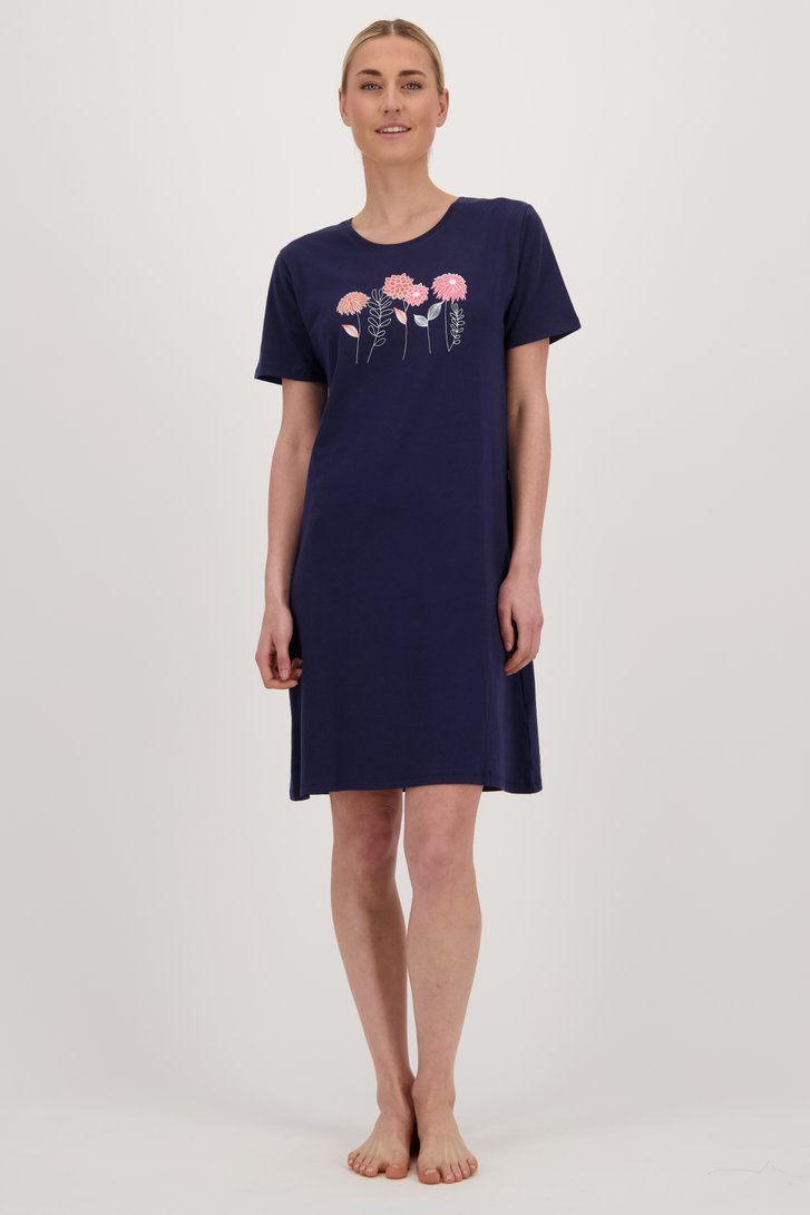 Robe de nuit bleu marine avec imprimé de Götzburg pour Femmes