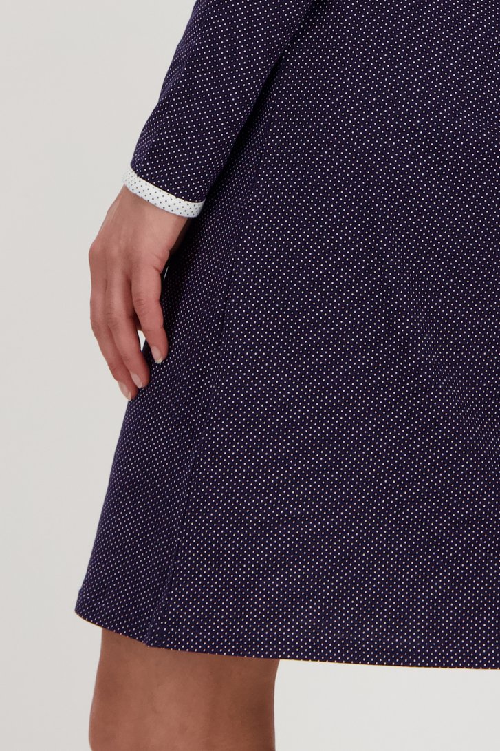 Robe de nuit bleue avec un fin motif à pois de Götzburg pour Femmes
