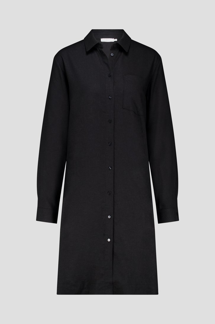 Robe en lin noir de Liberty Island pour Femmes