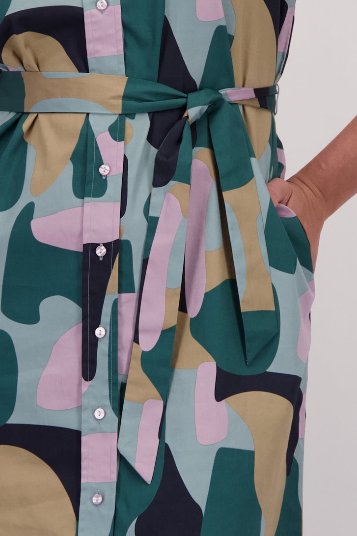 Détail de Robe longue avec imprimé graphique coloré de Libelle pour Femmes