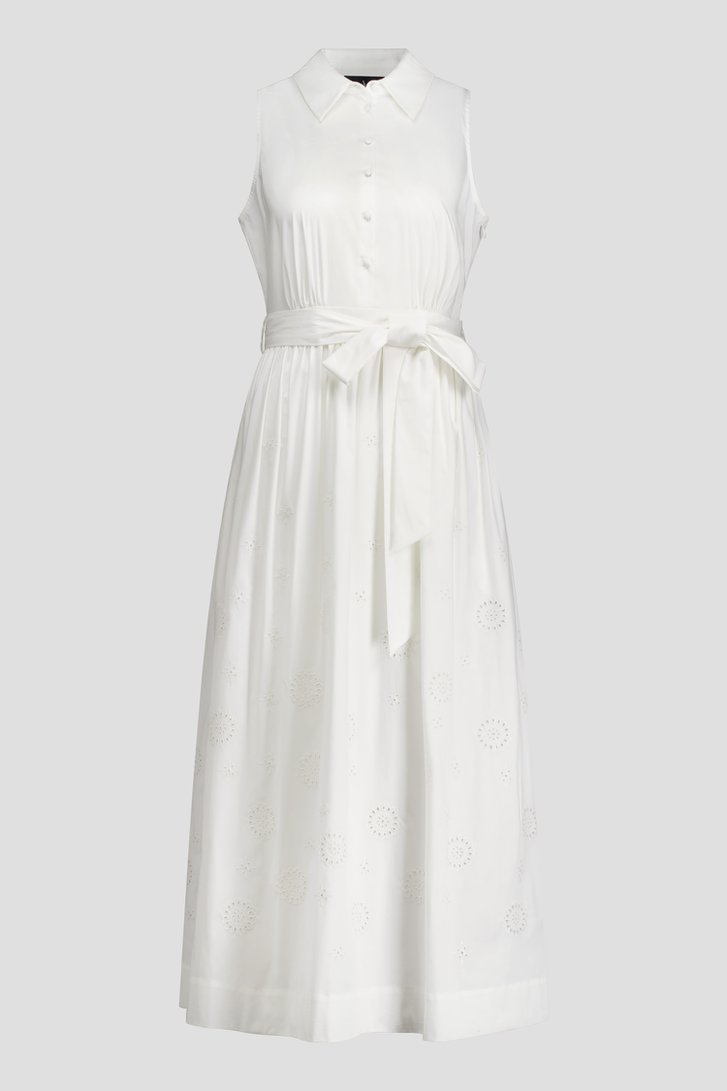 Photo produit 1 de Robe longue blanche avec broderie anglaise de AC by Annelien Coorevits pour Femmes
