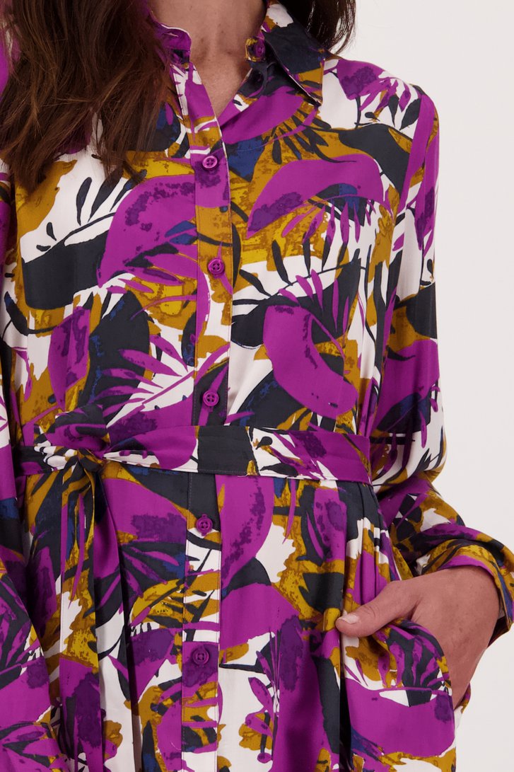 Robe mi-longue à l'aspect soie de Signature pour Femmes