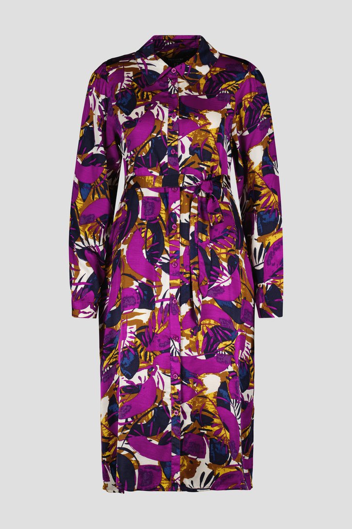 Robe mi-longue à l'aspect soie de Signature pour Femmes
