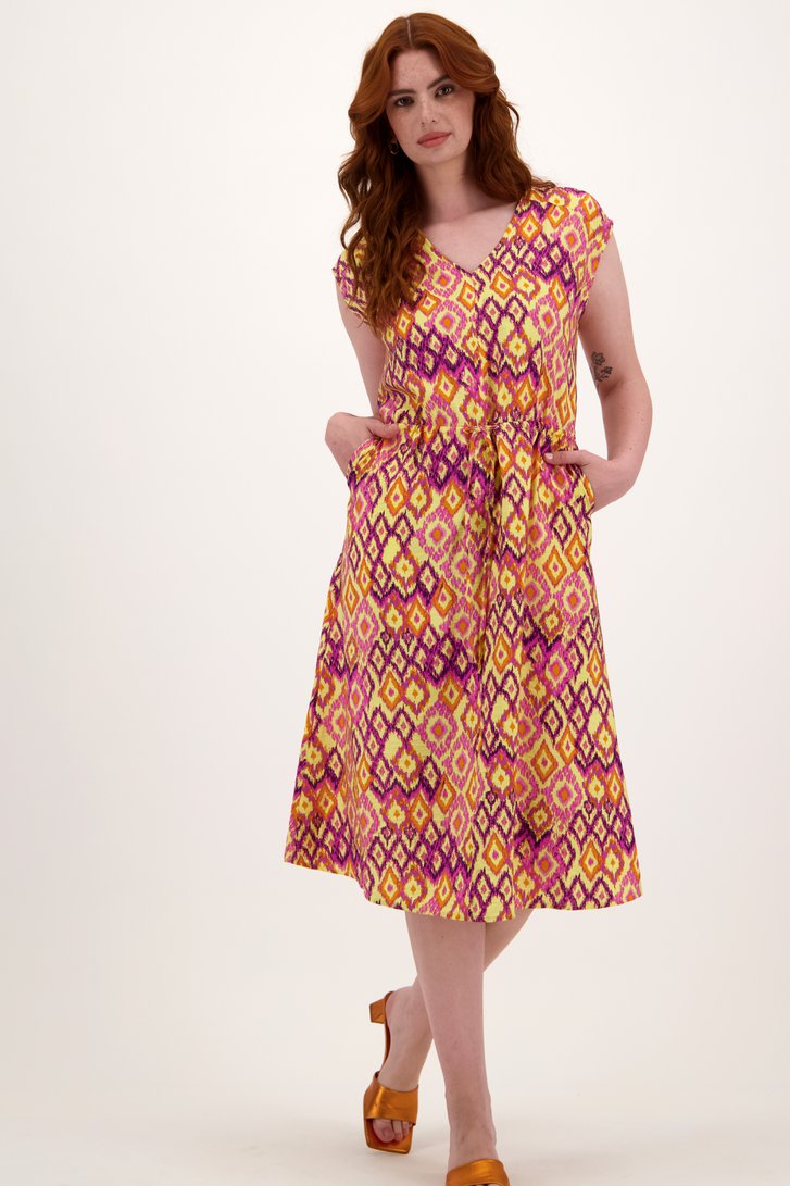 Robe mi-longue avec imprimé de Libelle pour Femmes