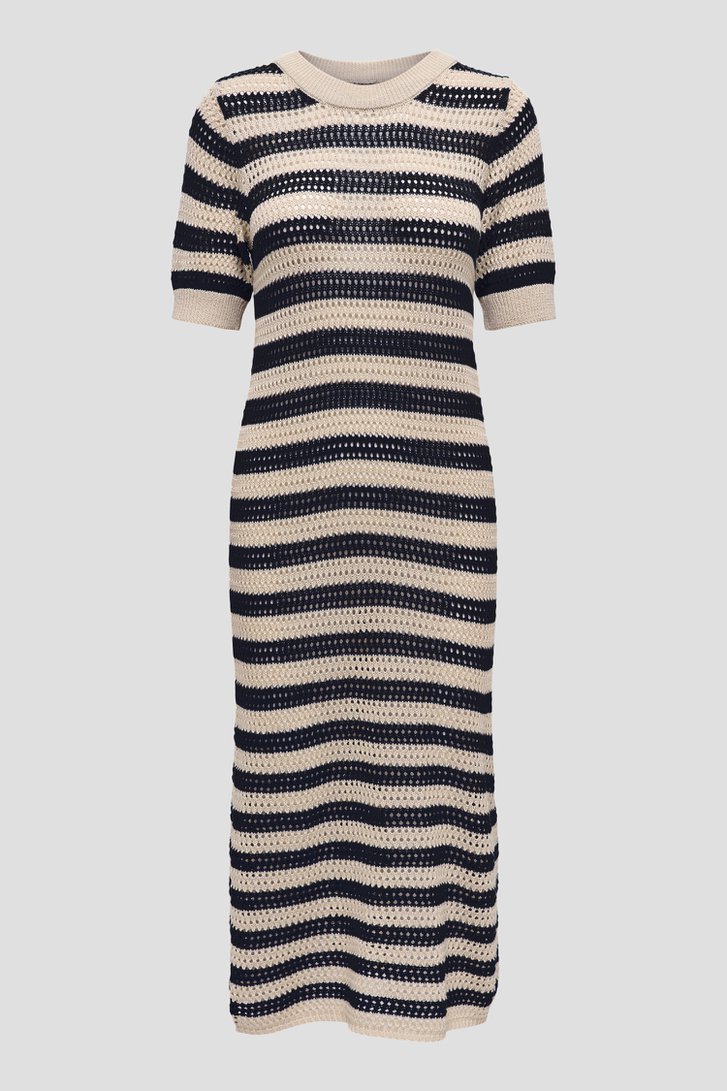 Robe midi beige à motif rayé bleu de JDY pour Femmes