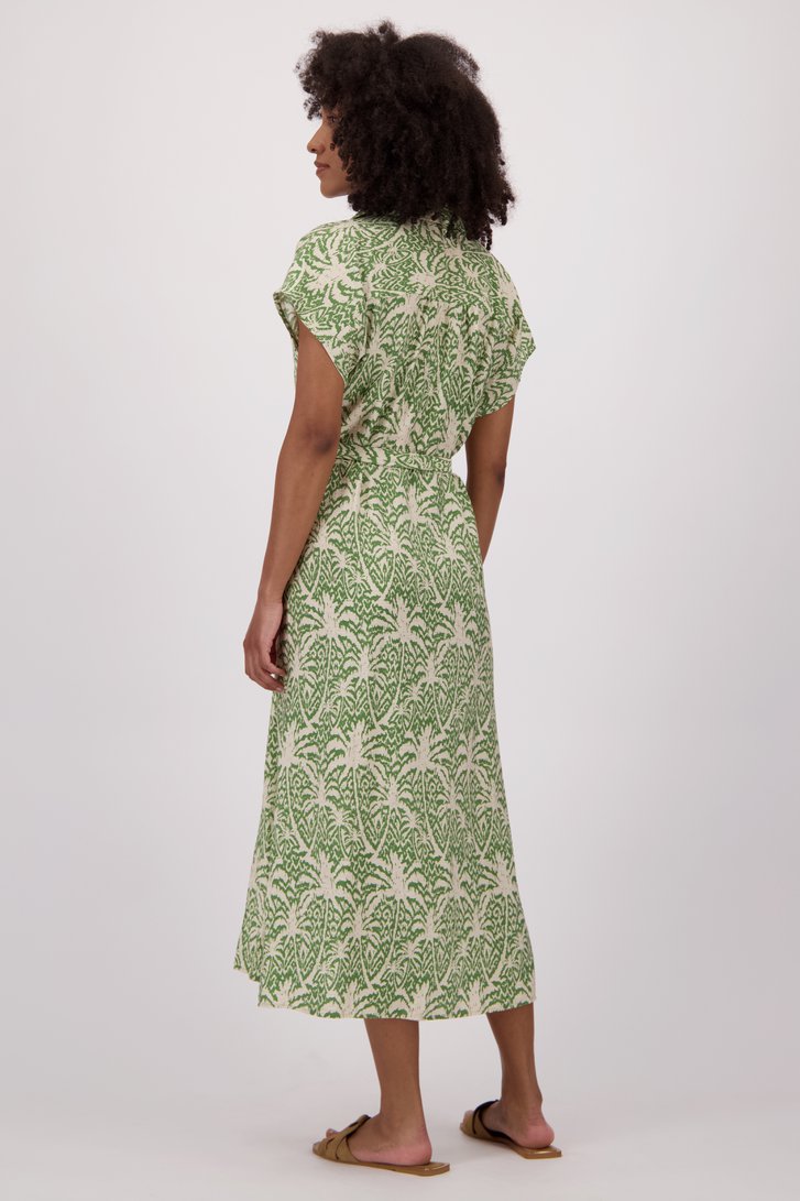 Robe midi beige clair avec imprimé vert de JDY pour Femmes