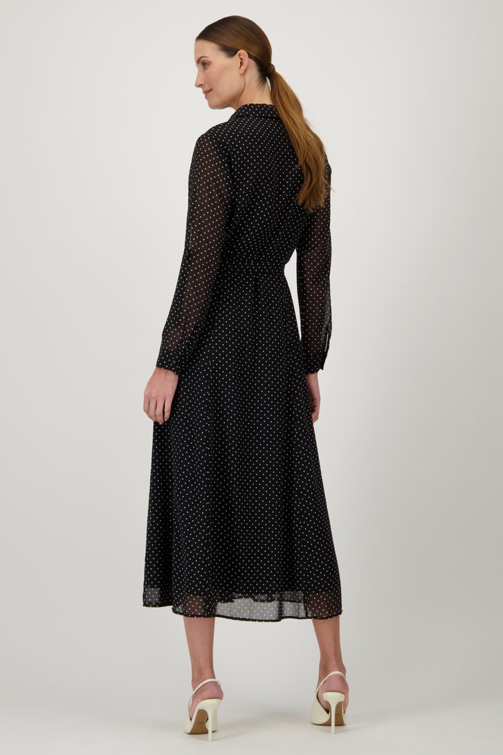 Robe noire à pois de D'Auvry pour Femmes