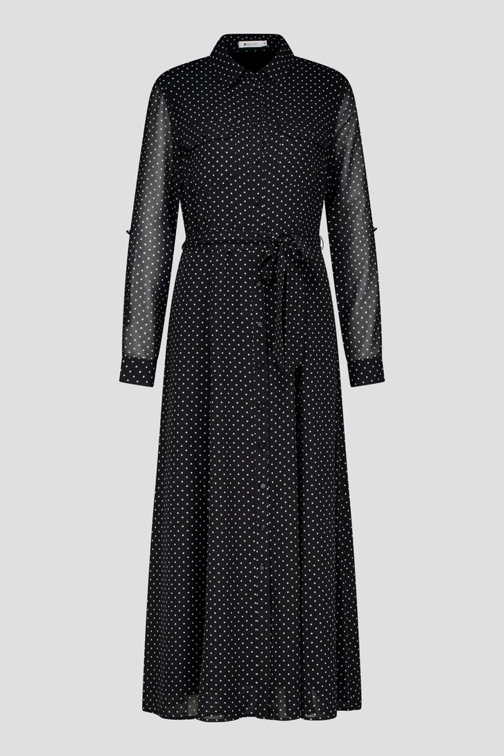 Robe noire à pois de D'Auvry pour Femmes