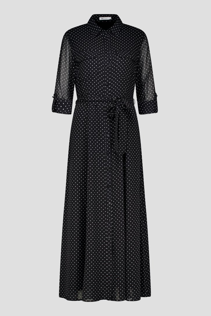 Robe noire à pois de D'Auvry pour Femmes