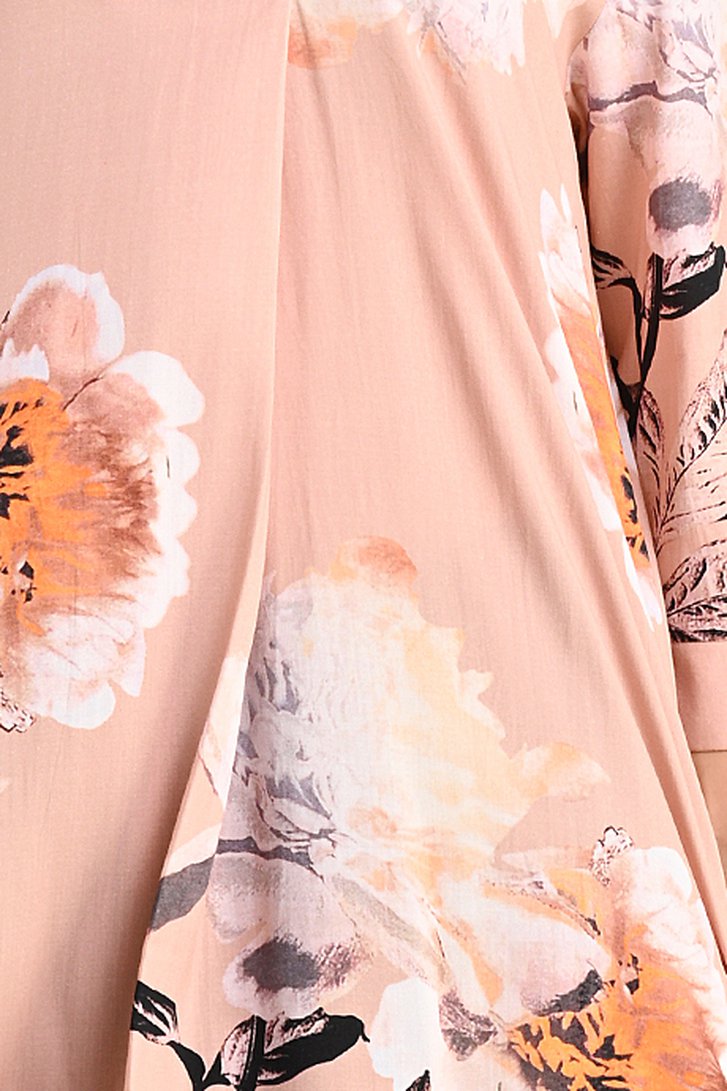 Robe rose pâle à imprimé floral de Bicalla pour Femmes