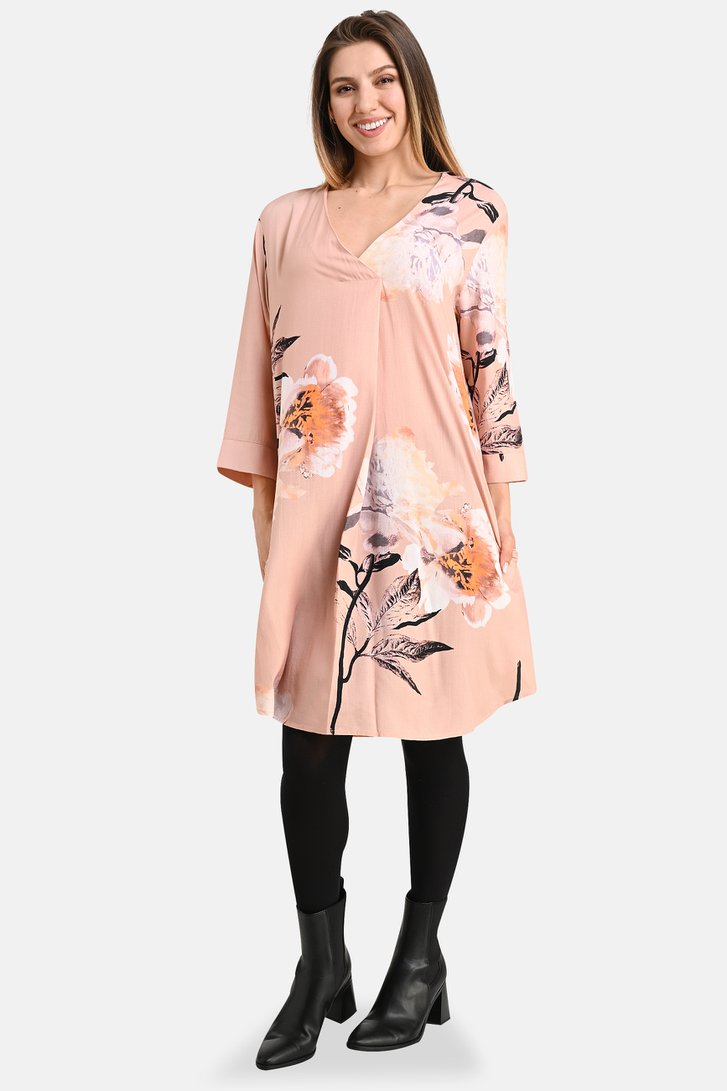 Robe rose pâle à imprimé floral de Bicalla pour Femmes