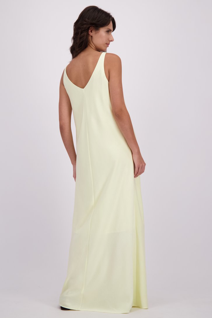 Le dos de Robe sans manches jaune clair de Louise pour Femmes