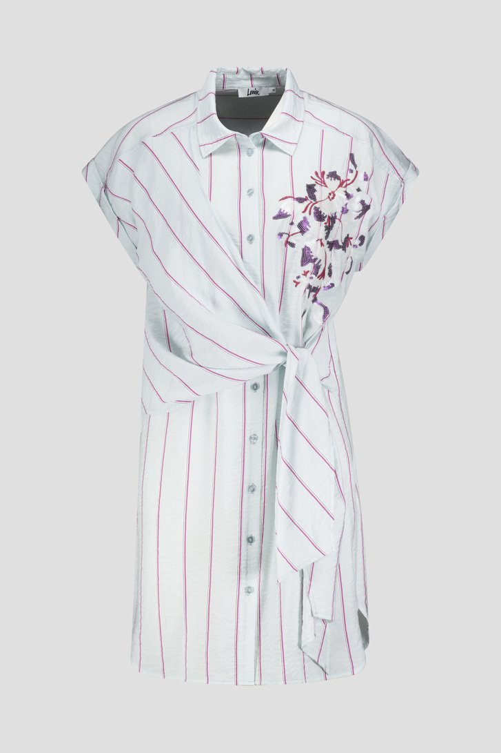 Robe turquoise pastel à motif rayé de Louise pour Femmes