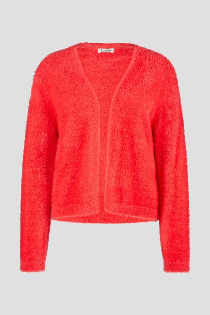 Rode cardigan zonder knopen van Barbara Lebek voor Dames